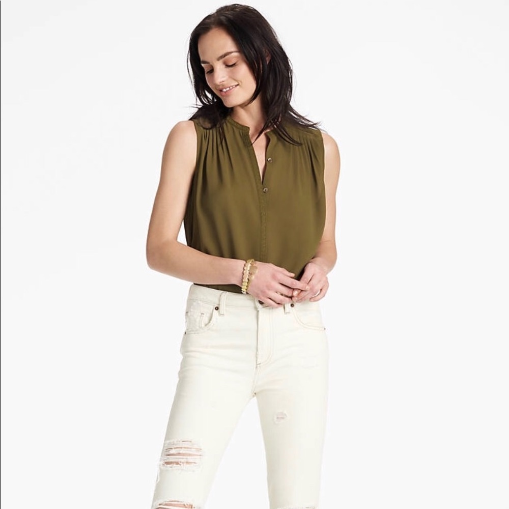 Lucky Brand Pleated Tank